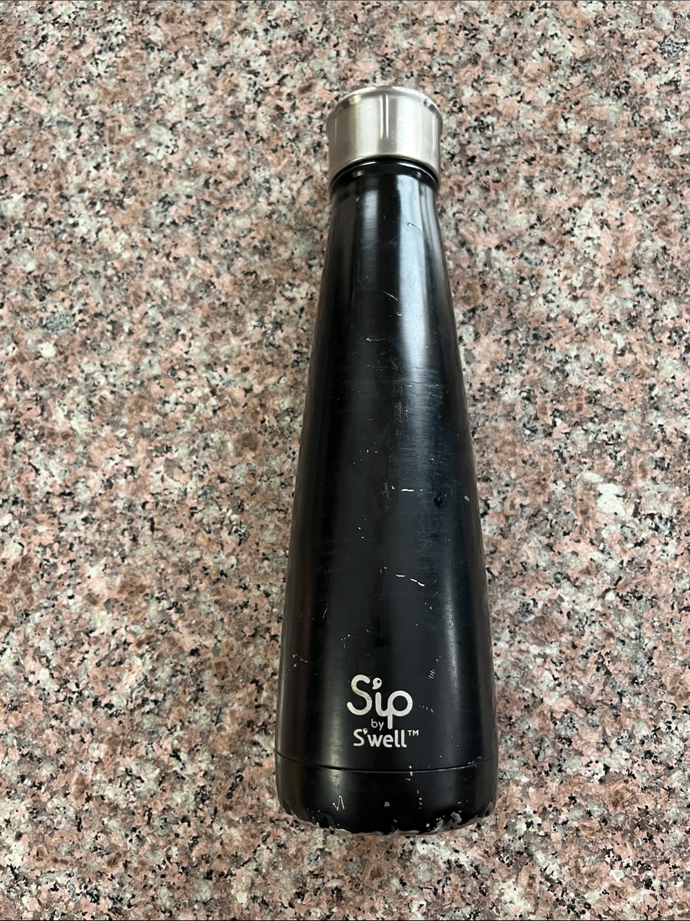 Sip by S'well Black Stainless Water Bottle